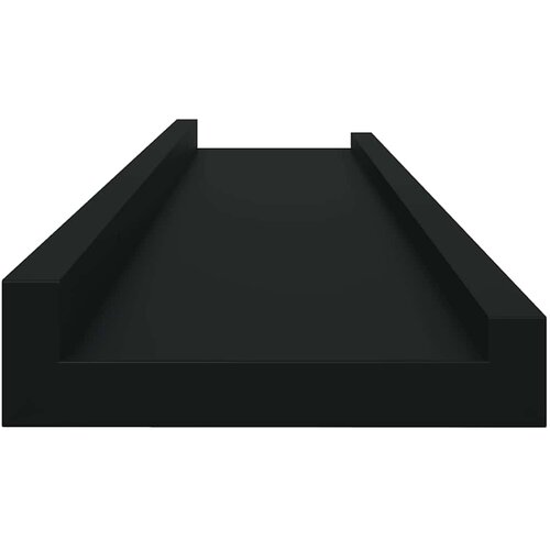  Zidne police 4 kom crne 80 x 9 x 3 cm Slike