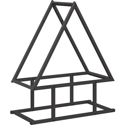  stojalo za drva črno 50x25x60 cm hladno valjano jeklo Slike