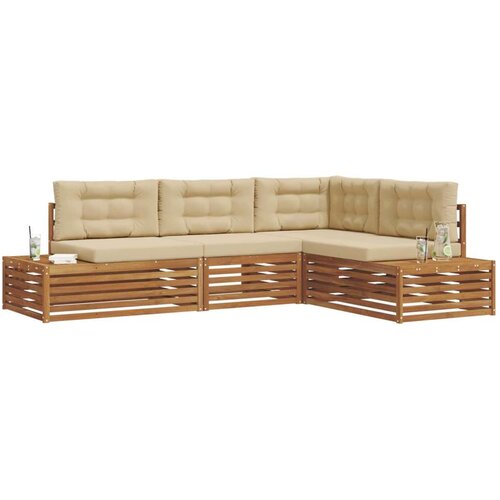  Set vanjskih sofa s jastukom 13 Komad Prirodna i bež Slike