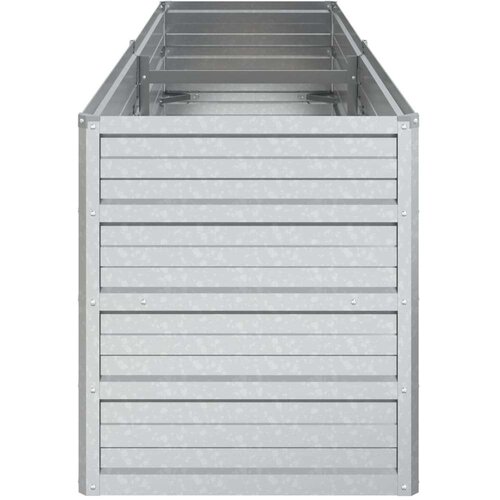VidaXL Povi&amp;scaron;ena vrtna gredica 160 x 40 x 45 cm pocinčani čelik srebrna Slike
