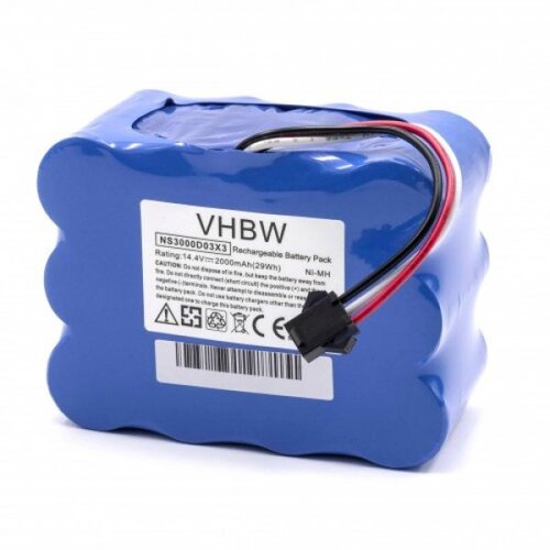 VHBW baterija za xrobot XR210 / XR510 / KV8, priklop s kablom, 2000 mah Slike