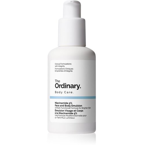 The Ordinary Niacinamide 5% Face & Body Emulsion lahka vlažilna emulzija proti temnim madežem za obraz in telo 100 ml Cene