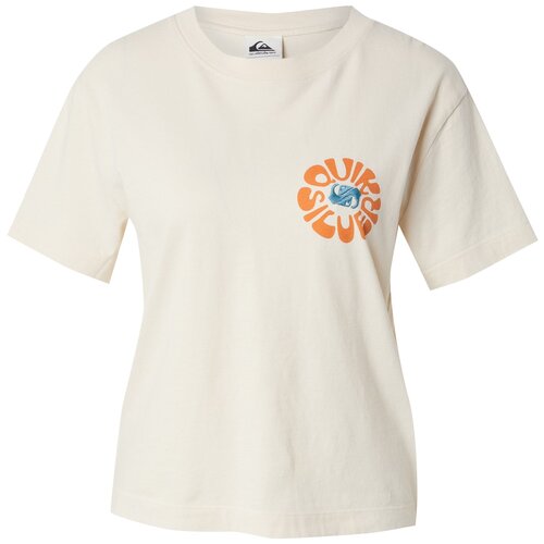 Quiksilver Majica bež / smaragd / oranžna Cene