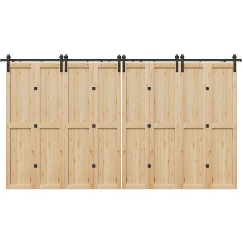  Komplet opreme za drsna vrata 400 cm jeklo črne barve, (22046631) Slike