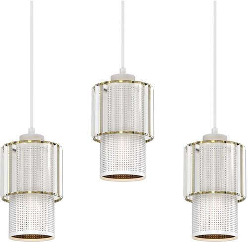  Viseći luster na sajli BLANCO 3xE27/60W/230V bela Slike