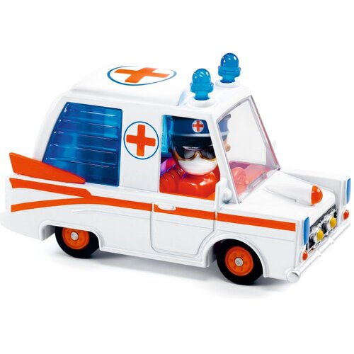 Djeco Vozilo Crazy Motors Hurry Ambulance - re&amp;scaron;evalec Slike
