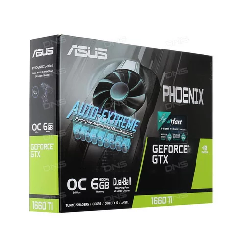Asus PCIe NVIDIA GTX 1660 6GB GDDR5 - PH-GTX1660-O6G grafična kartica