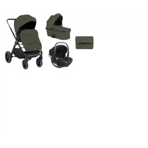 Kolica Tiffany 3in1 premium set sa autosedi&scaron;tem I-Xtend I-size i tvrdom korpom Army Green KKB20154 XTSET Cene