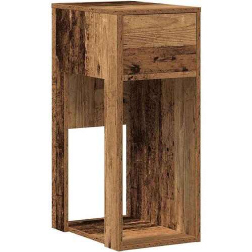  Tower stalak za računalo s ladicom boja staro drvo 30x44x74 cm Slike