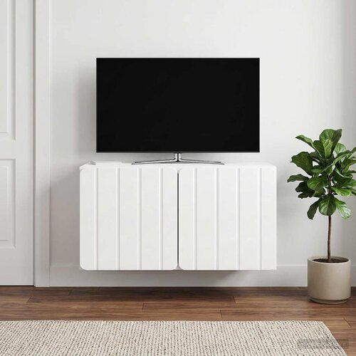 TV ormar za zid 59,5 x 31 x 30 cm Bijela visokog sjaja Cene