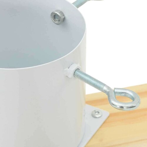 VidaXL Stalak za božićno drvce 1.73 Bijelo 50 x 50 x 16 cm Slike