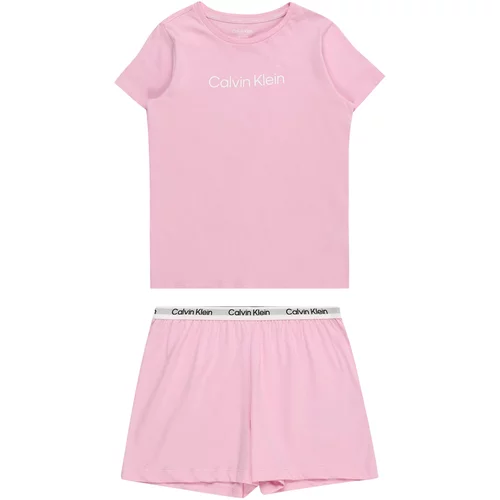 Calvin Klein Underwear Pižama siva / svetlo roza / črna / bela