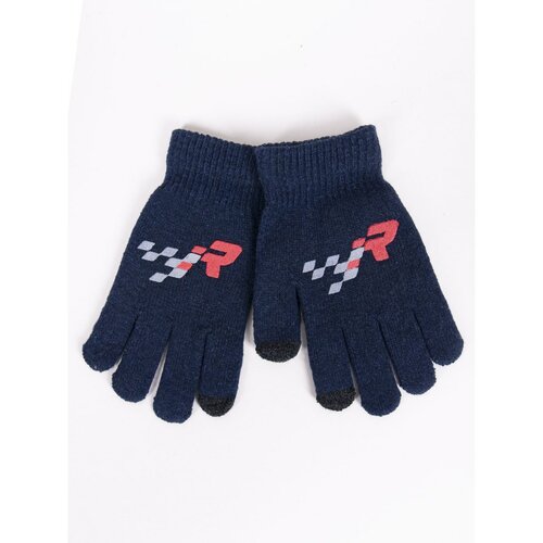 Yoclub Kids's Gloves RED-0108C-AA5E-001 Navy Blue Slike