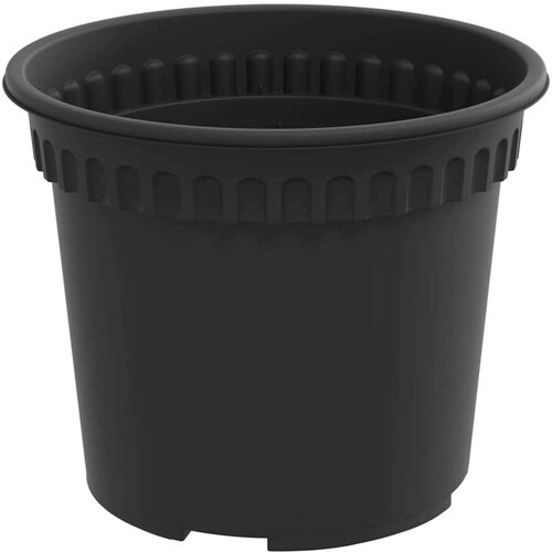  Okrugla saksija za cveće 24 pcs Crna &amp;Oslash; 12 5 x 10 cm Plastika - Crna &amp;Oslash; 12 5 x 10 cm 24 Slike