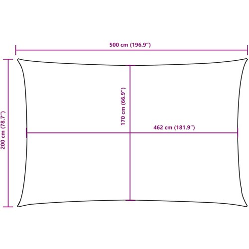  Jedro protiv sunca od tkanine pravokutno 2 x 5 m smeđe-sivo Slike