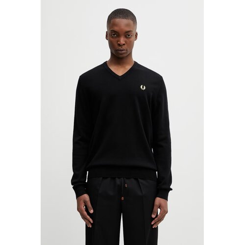 Fred Perry Puloverji Fp Classic V Neck Jumper Črna Cene
