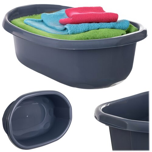 KADAX Plastična umivalna posoda 20L Ovalna kopalna kad z ročaji, (5000355745) Slike