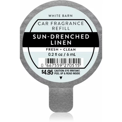 Bath & Body Works Sun Drenched Linen dišava za avto nadomestno polnilo 6 ml