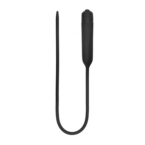 Ouch! Silicone Vibrating Bullet Plug Extra Long Urethral Sounding Black Cijene