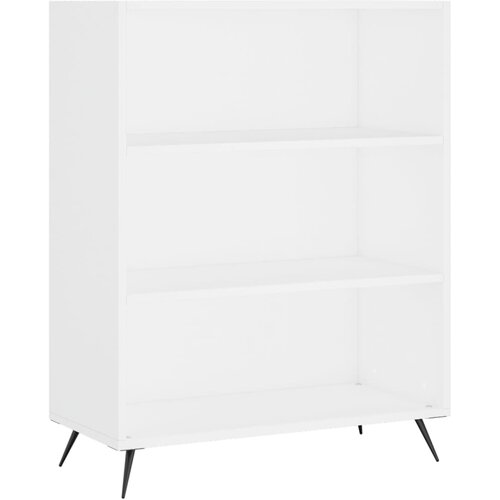  Visoka komoda bijela 69,5x34x180 cm konstruirano drvo Slike