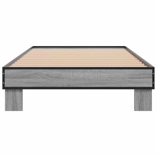  Okvir za krevet boja hrasta 100x200cm konstruirano drvo i metal Slike