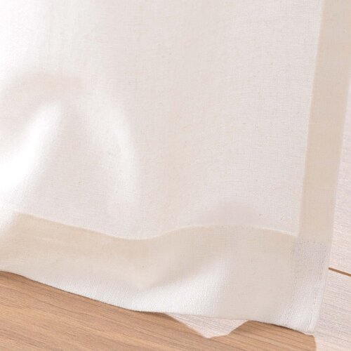 Douceur d int&amp;eacute;rieur Bela/bež zavesa iz me&amp;scaron;anice bombaža 140x240 cm Milano &amp;ndash; Slike