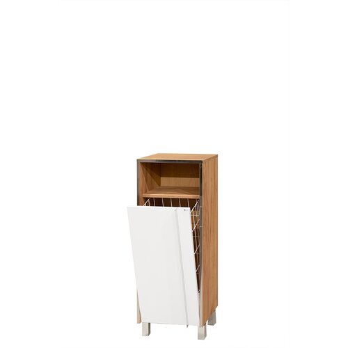 Ceramica lux Ormarić za kupatilo sa korpom Tara Hrast, 40x107 Cene