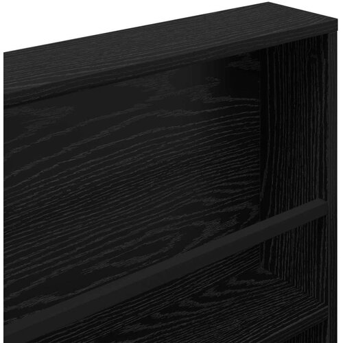  Polica za časopise s policom 2 pcs Crni hrast 60 x 12 x 70 cm Slike