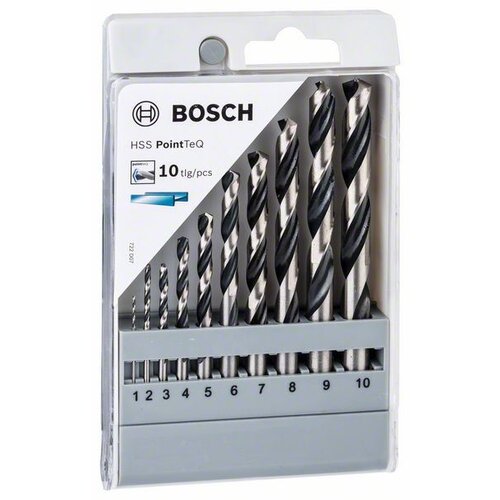 Bosch HSS spiralna burgija PointTeQ 10-delni set 2608577348 Slike