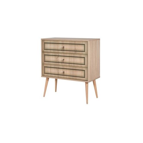  Komoda Trio 80x90x40cm Hrast Slike