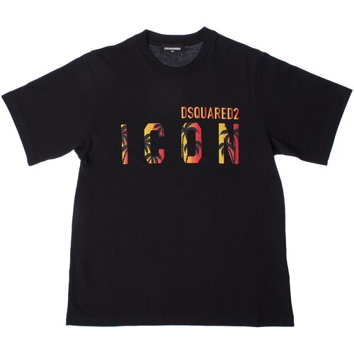 Dsquared Majice s kratkimi rokavi DQ1710D0-0MMDQ-900 Črna Cene