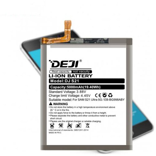  Baterija DEJI za Samsung S21 Ultra EB-BG998ABY (5000mAh) Cene