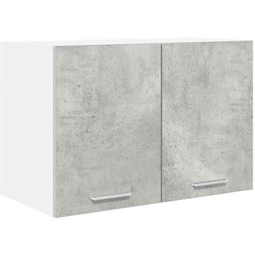 VidaXL viseći ormarić riga 2 pcs beton siva i bijela 60 x 31 x 40 cm Slike