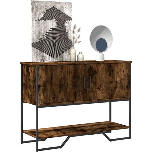  Konzolni stol boja hrasta 100 x 35 x 74 5 cm konstruirano drvo Slike