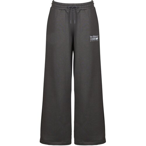 New Balance Spodnji deli trenirke TRACKSIDE FLEECE PANT Črna Slike