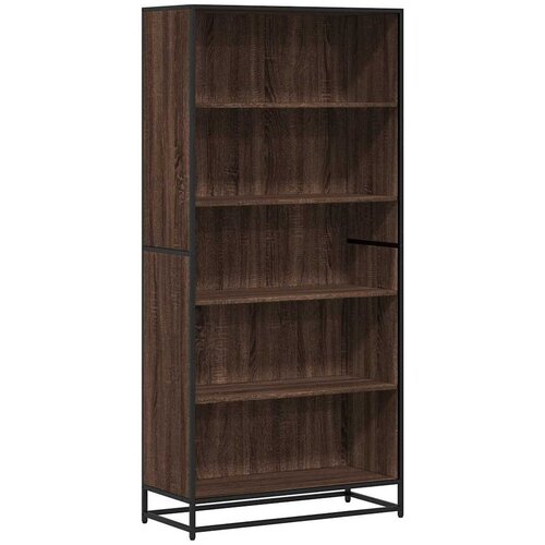 Maison Chic Knjižna omara - Knjižni regal rjavi hrast 80,5x35x170,5 cm inženirski les, (21726282) Cene