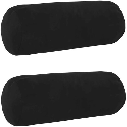  Presvlaka za jastuk 2 pcs HEERLEN Crna &Oslash; 15 x 40 cm Bar&scaron;un - Crna &Oslash; 15 x 40 cm 2 Cijene