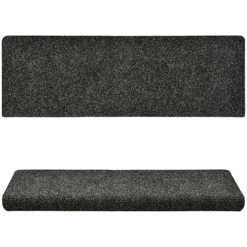 Otirači za stepenice 10 kom 65x21x4 cm sivi pro&amp;scaron;iveni Slike