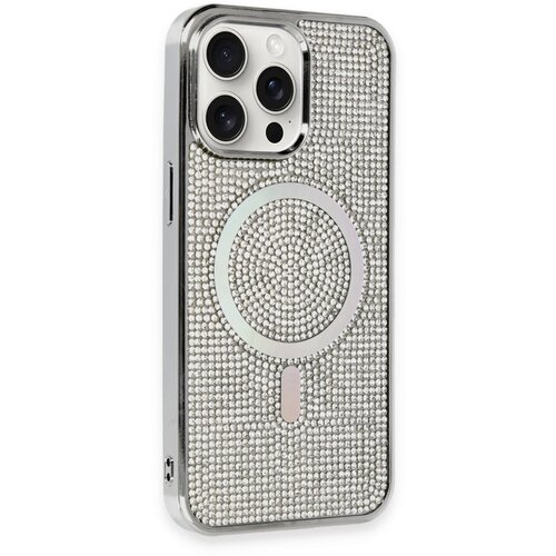  futrola diamond magsafe iphone 15 pro (6.1) srebrna Slike