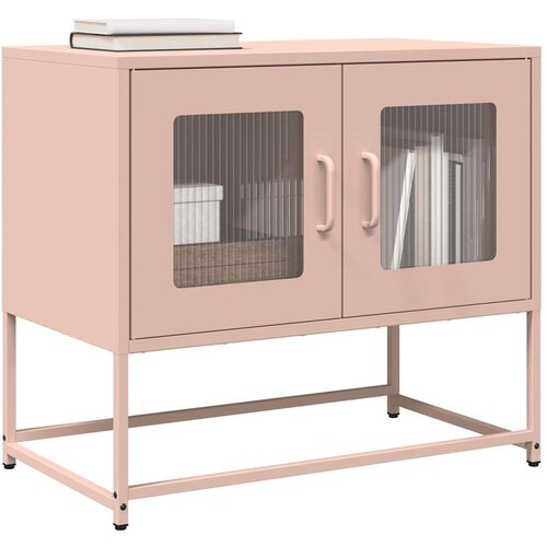 vidaXL TV omarica roza 68x39x60,5 cm Hladno valjano jeklo Cene