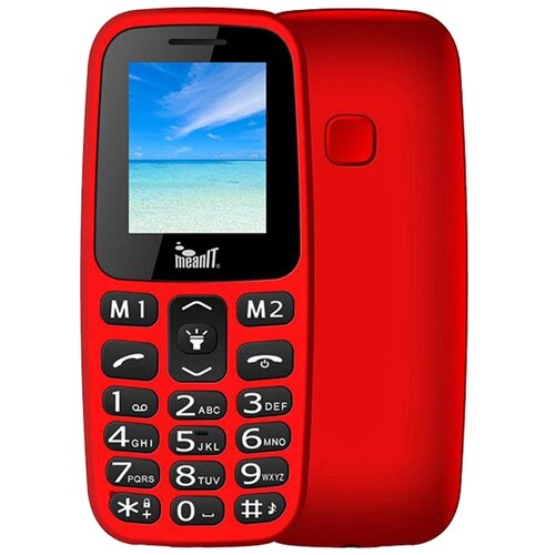 Mean IT Mobilni telefon, 1.77" ekran, Dual SIM, BT, SOS dugme - VETERAN I MOBILNI TELEFON-CRVENI Cene
