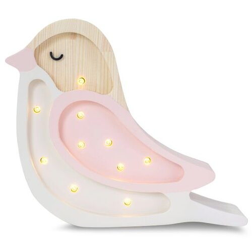 Little Lights stolna svjetiljka PTICA MINI - bijela - roza Cijene