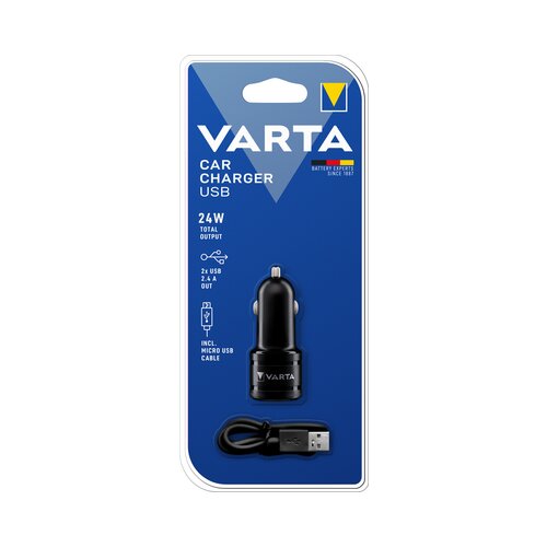 Varta USB punjač Power-Fast za motorna vozila jakost struje max.=2.4 A Slike