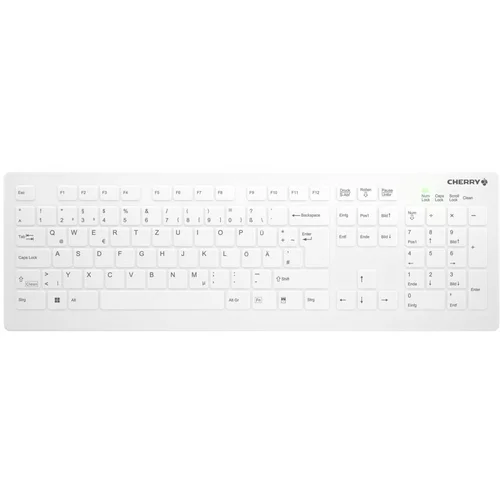 Cherry Keyboard AK-C8112 Medical wireless sealed [DE] white IP68 kabellos, vollversiegelt, IP68"