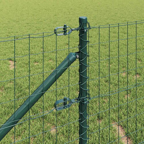 Euro ograda s &amp;scaron;picama 50 x 0,4 m Čelik premazan PVC-om Zelena Slike