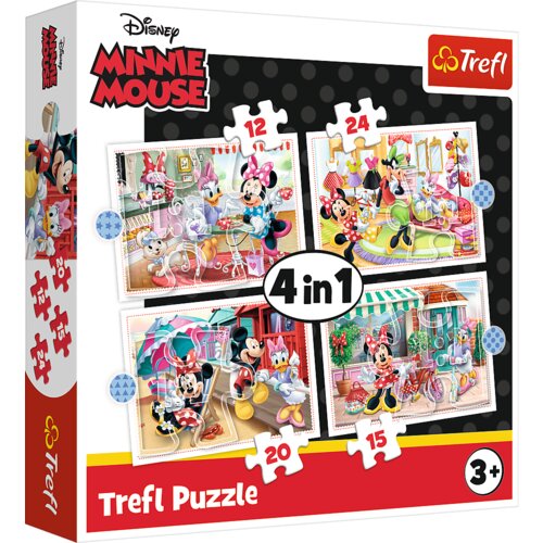 Puzzle 4w1 (12, 15, 20, 24) - Minnie z przyjaciółmi / Disney Minnie 34355 Cijene