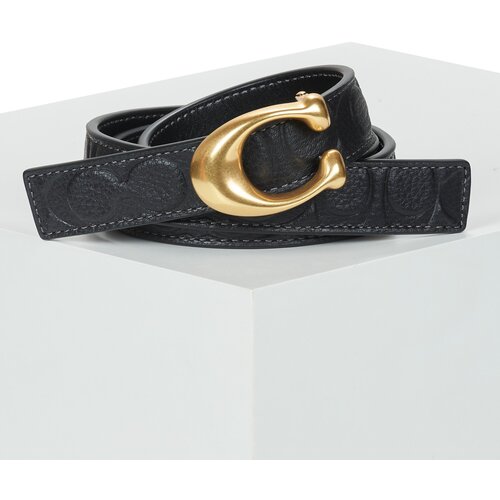 Coach Pasovi SCULPTED C EMBOSSED BELT Črna Slike