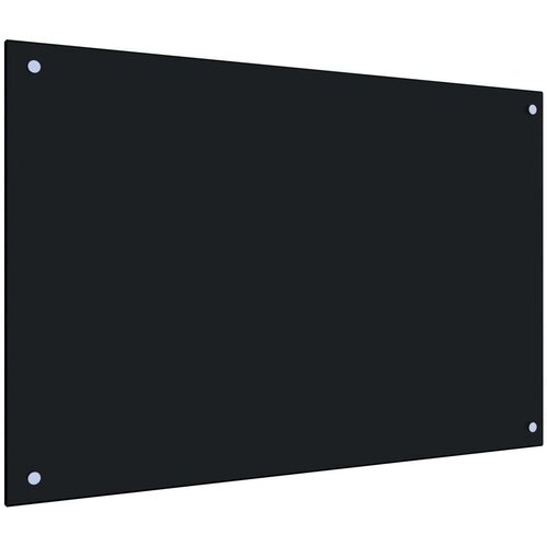 vidaXL Kuhinjska zaščitna obloga črna 90x60 cm kaljeno steklo Cene