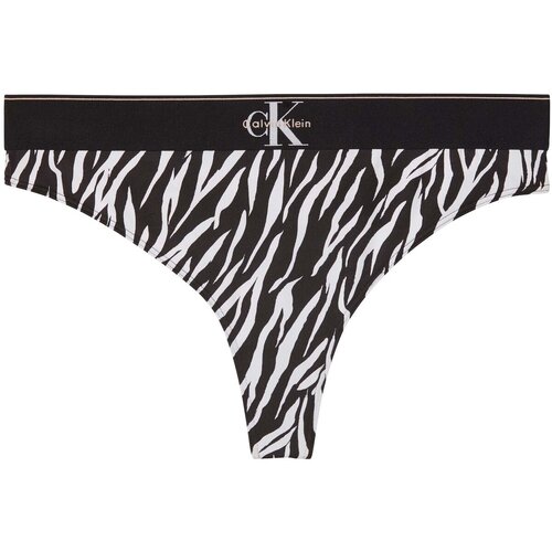 Calvin Klein Jeans Spodnje hlače Thong Črna Slike