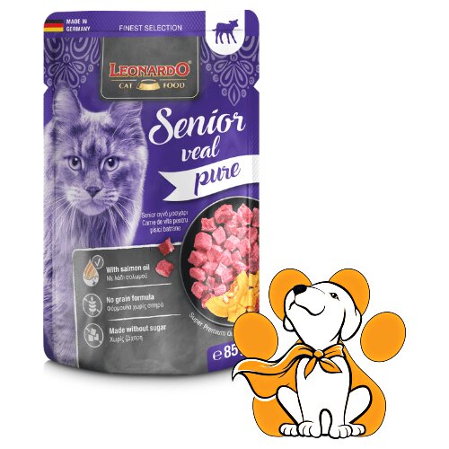 Leonardo Finest Selection Senior Veal Pure 85g,Vlažna Hrana Sa Ukusnom Teletinom Cene